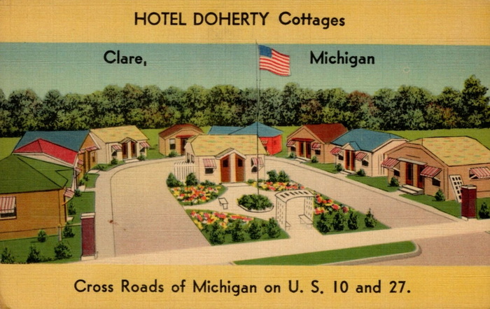 Doherty Hotel - Old Postcard View (newer photo)